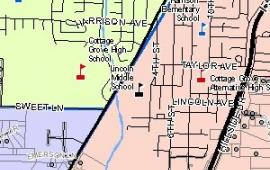 South Lane School District map