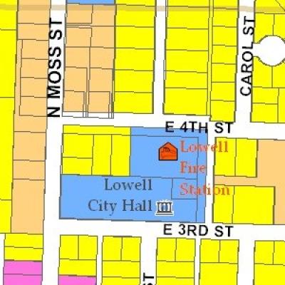 Lowell Zoning Map