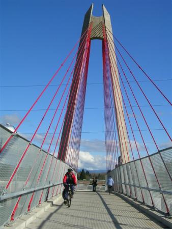 I-5 bike-ped bridge from west deck